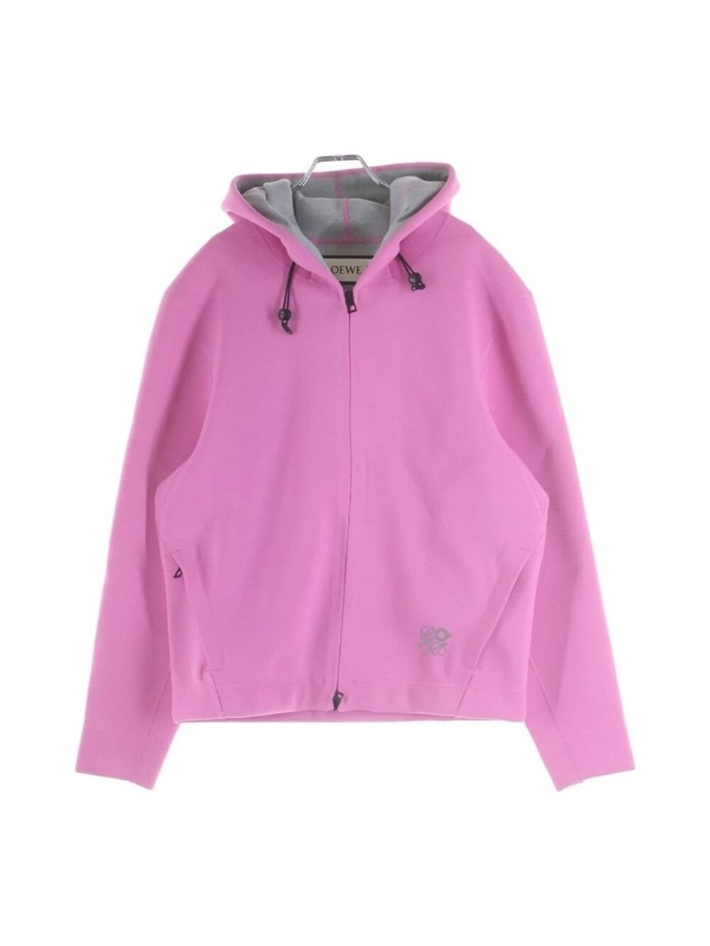 Loewe on Hoodie in Technical Jersey Hooded Zip Up